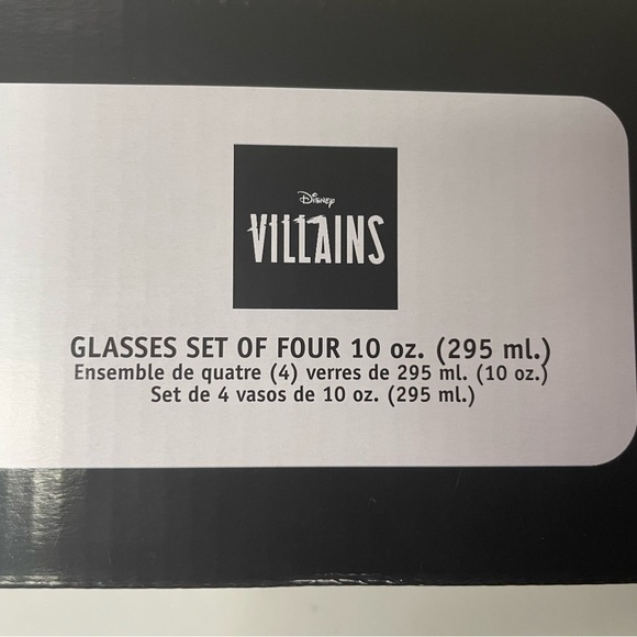 Disney Villains Glass Set of 4 Rocks Whiskey Tumbler - Picture 5 of 5